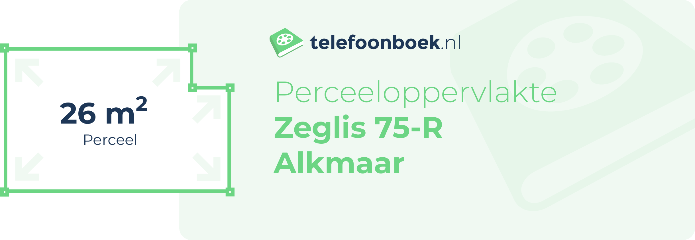 Perceeloppervlakte Zeglis 75-R Alkmaar