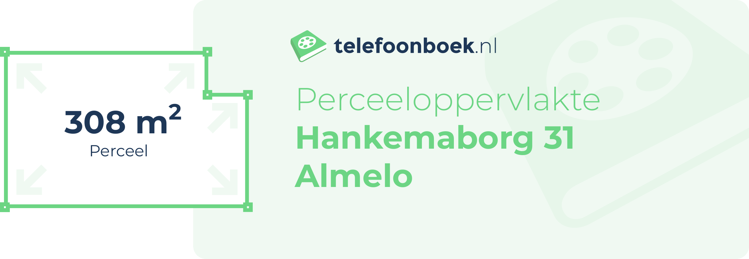 Perceeloppervlakte Hankemaborg 31 Almelo