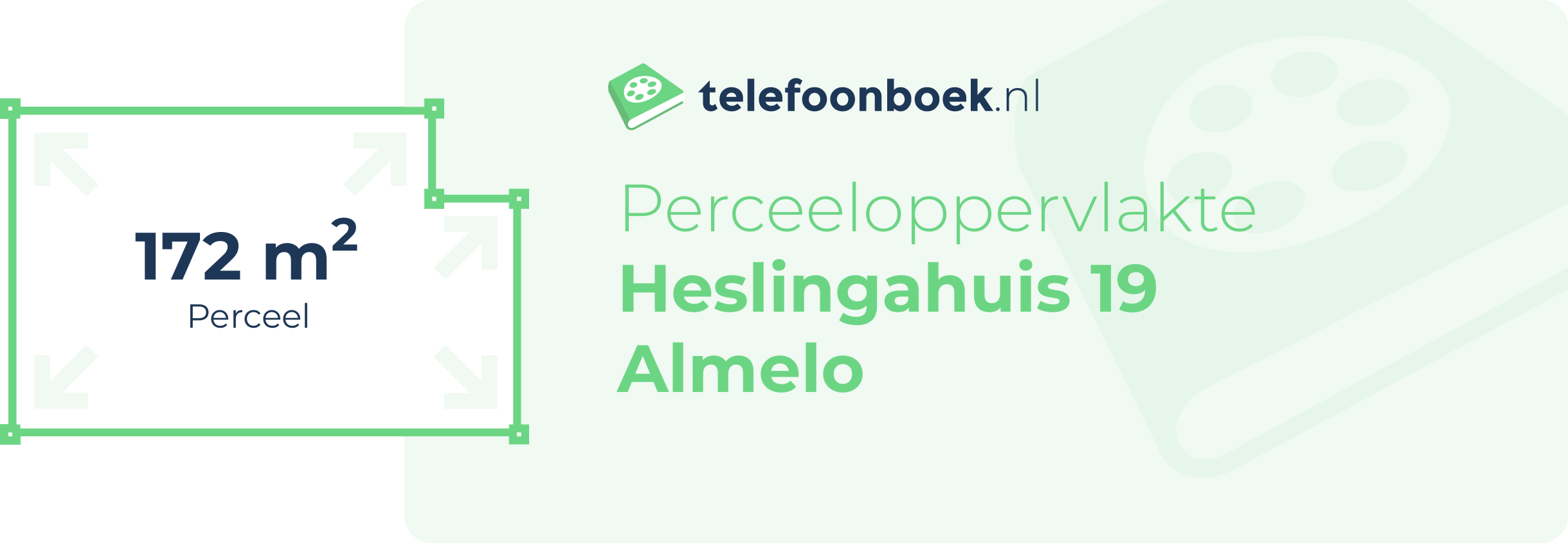 Perceeloppervlakte Heslingahuis 19 Almelo