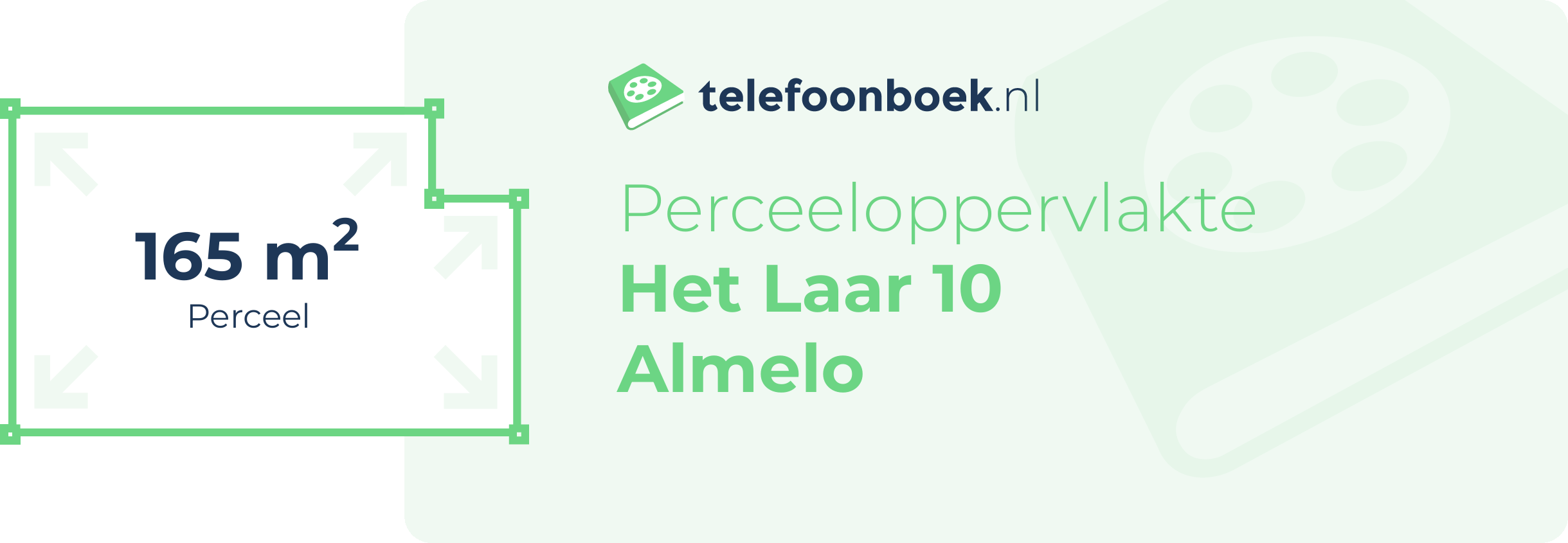 Perceeloppervlakte Het Laar 10 Almelo