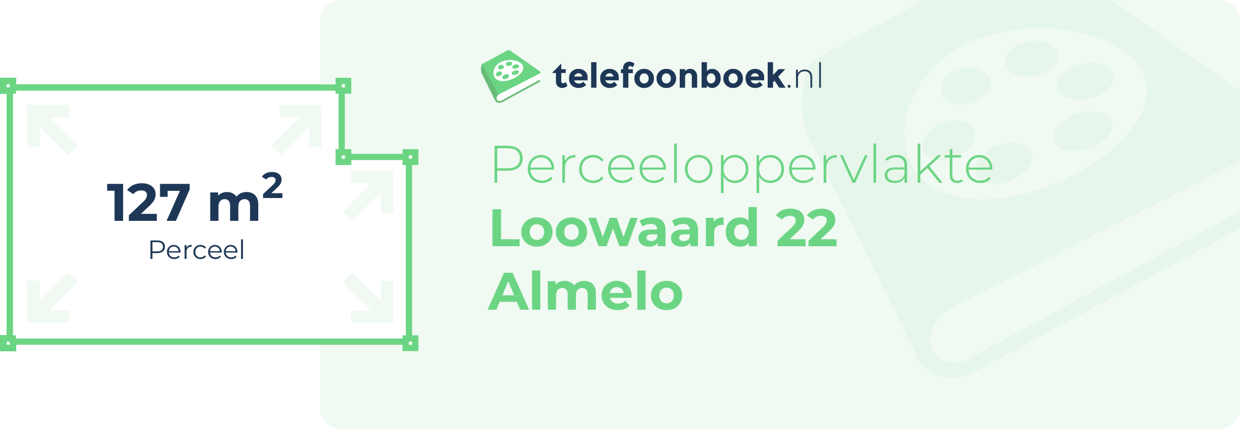 Perceeloppervlakte Loowaard 22 Almelo