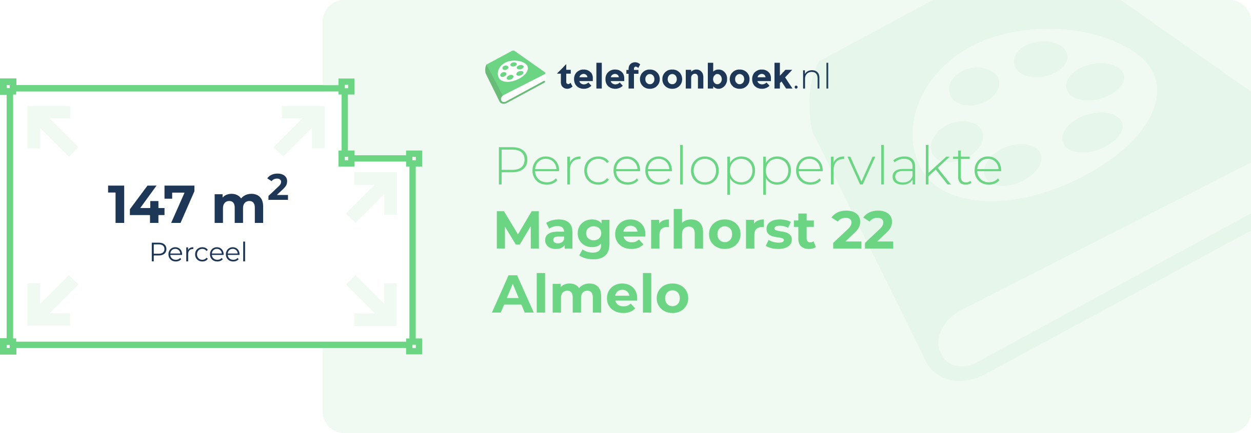 Perceeloppervlakte Magerhorst 22 Almelo