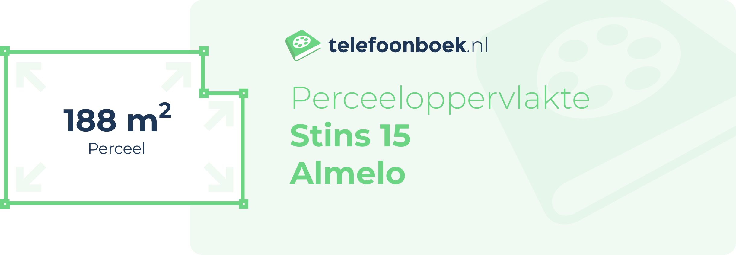 Perceeloppervlakte Stins 15 Almelo