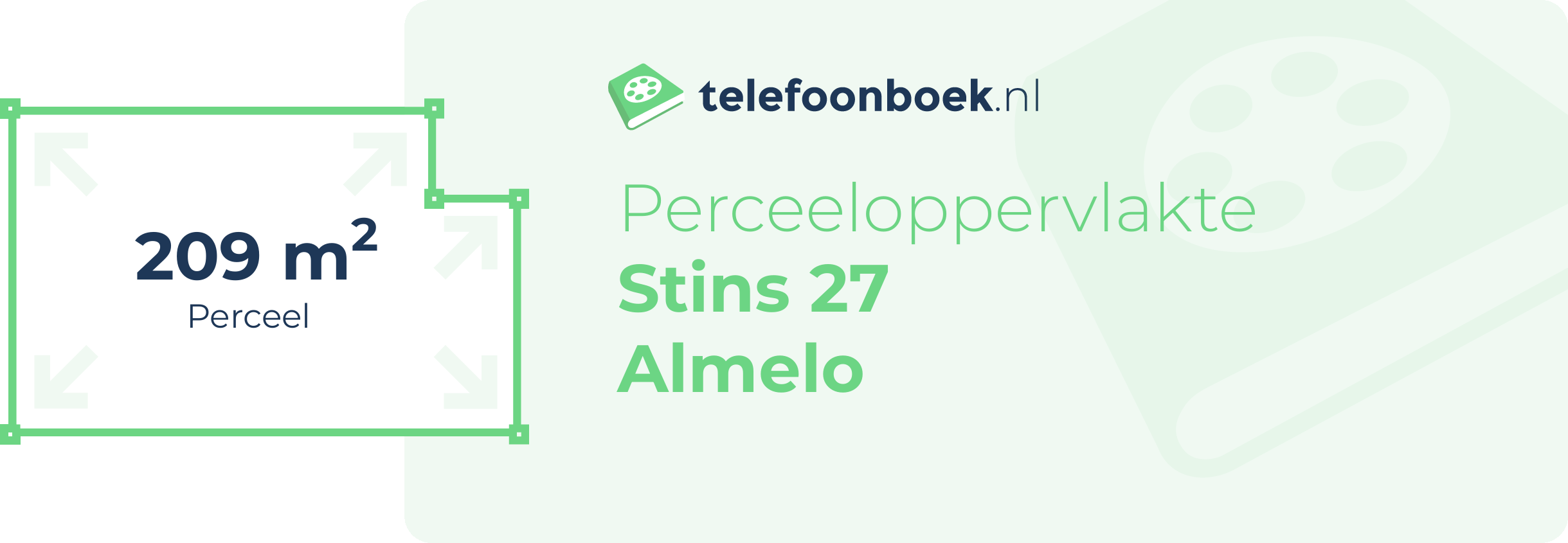 Perceeloppervlakte Stins 27 Almelo