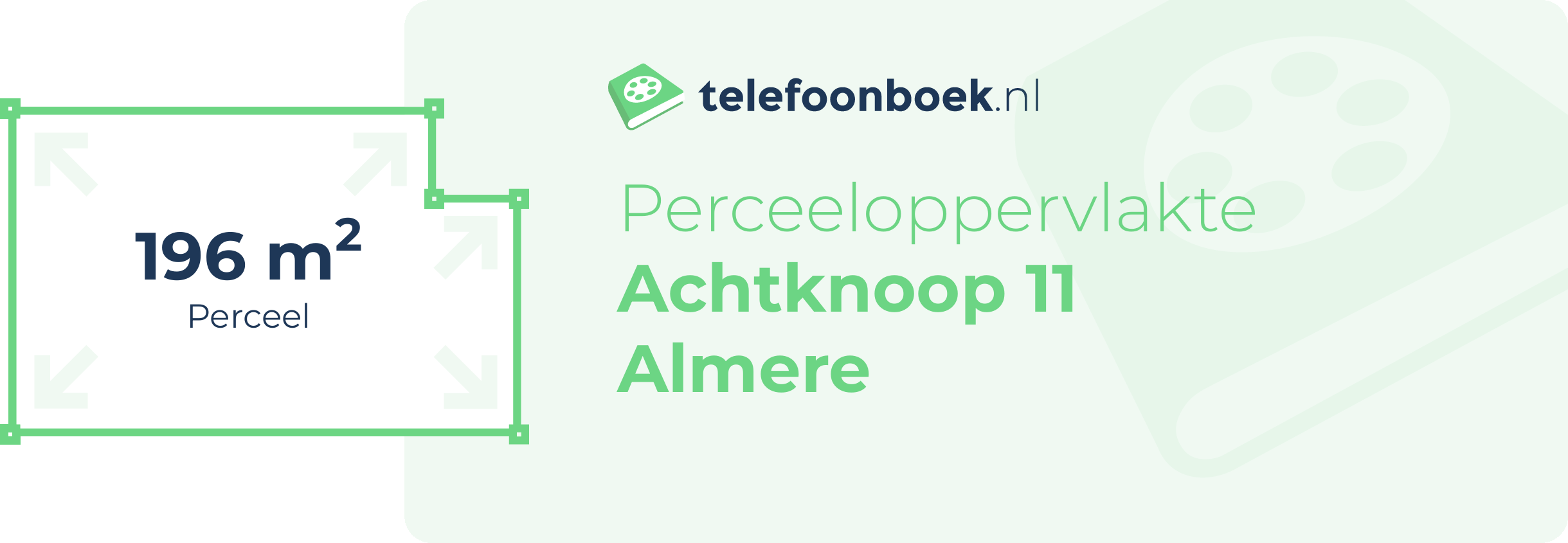 Perceeloppervlakte Achtknoop 11 Almere