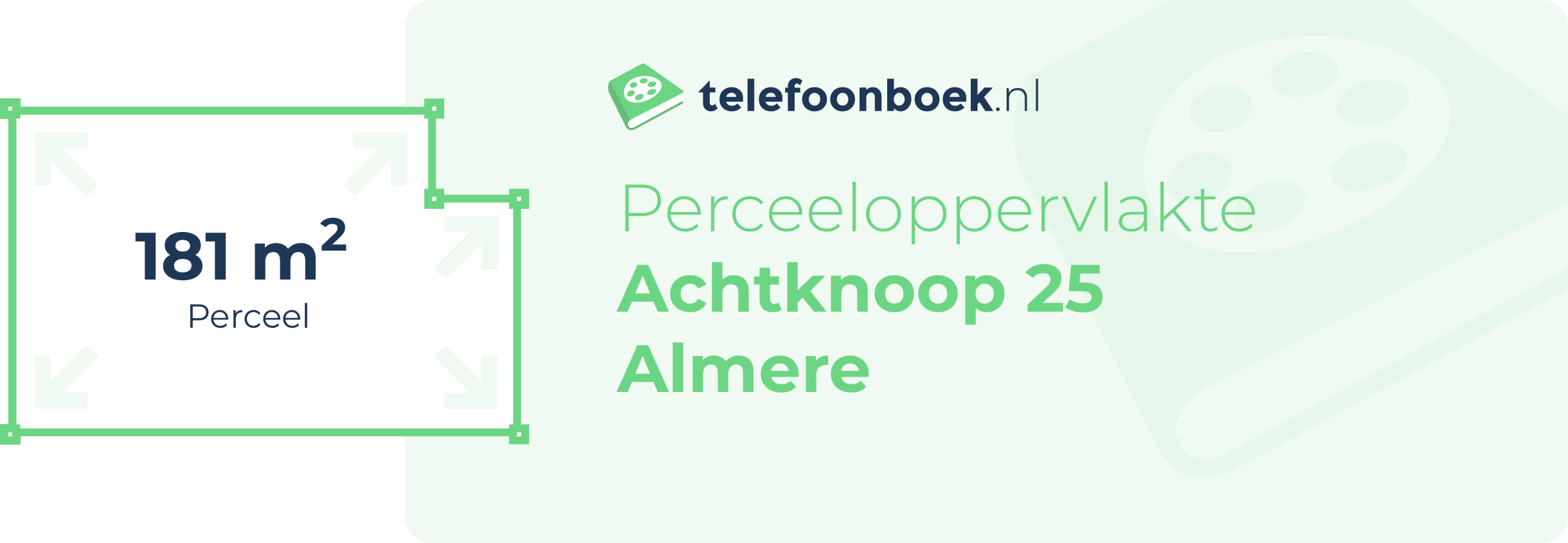 Perceeloppervlakte Achtknoop 25 Almere