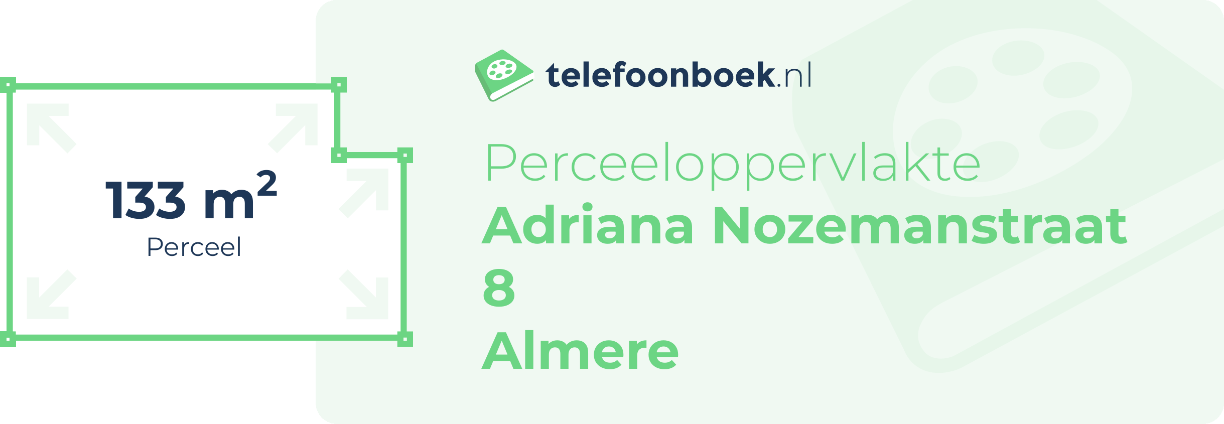 Perceeloppervlakte Adriana Nozemanstraat 8 Almere