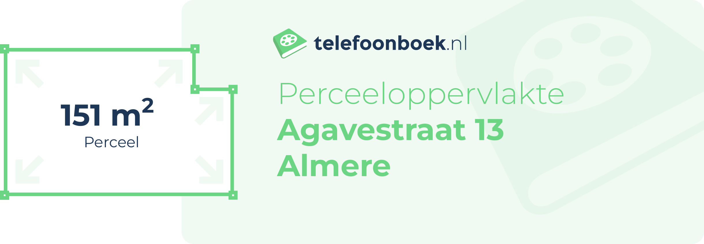 Perceeloppervlakte Agavestraat 13 Almere