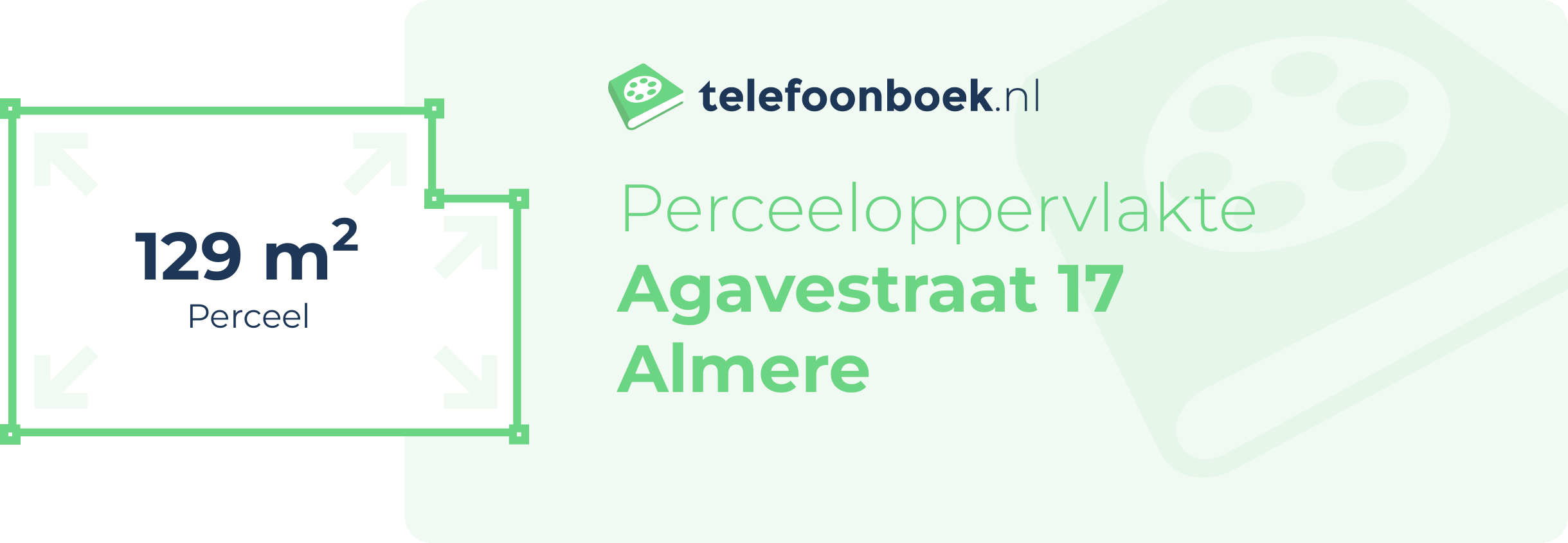 Perceeloppervlakte Agavestraat 17 Almere