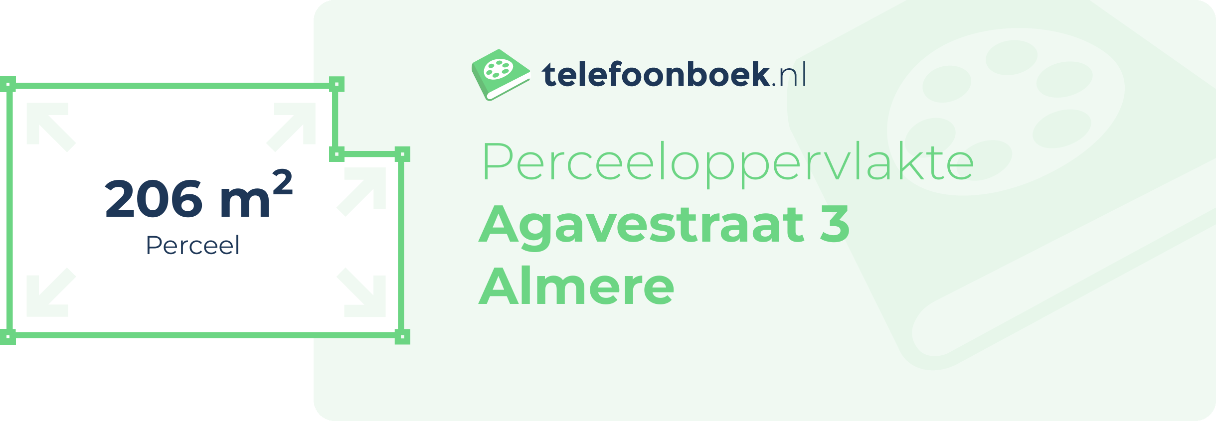 Perceeloppervlakte Agavestraat 3 Almere