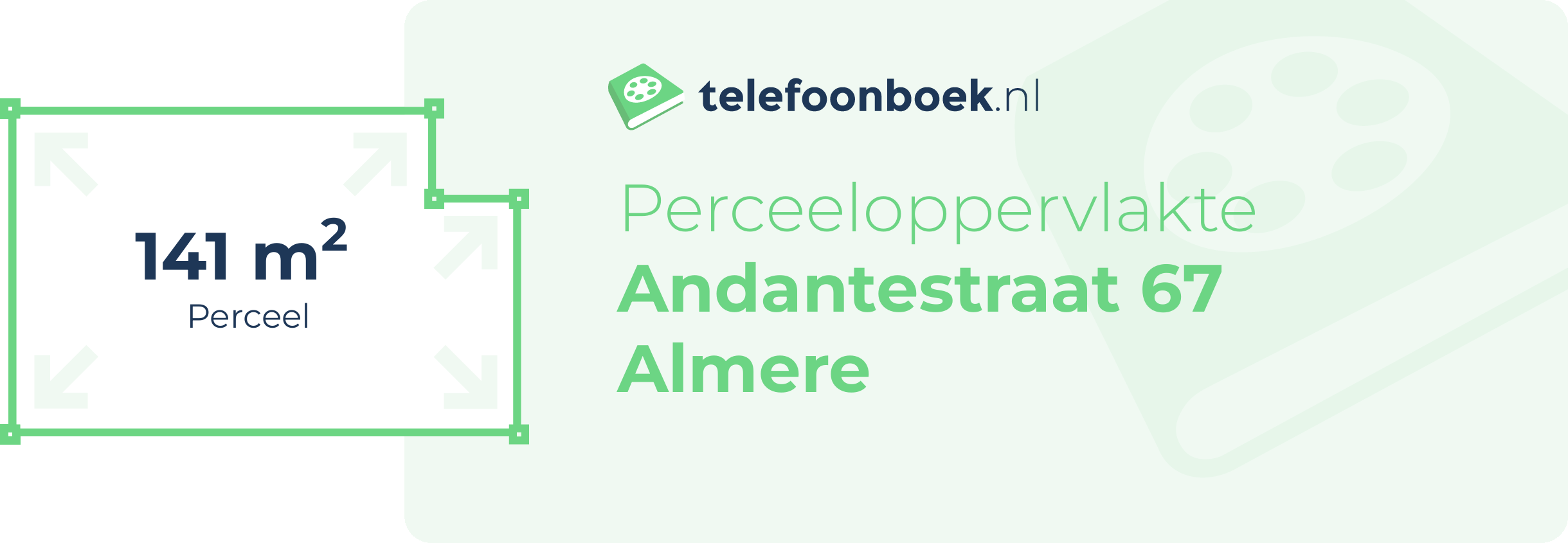 Perceeloppervlakte Andantestraat 67 Almere