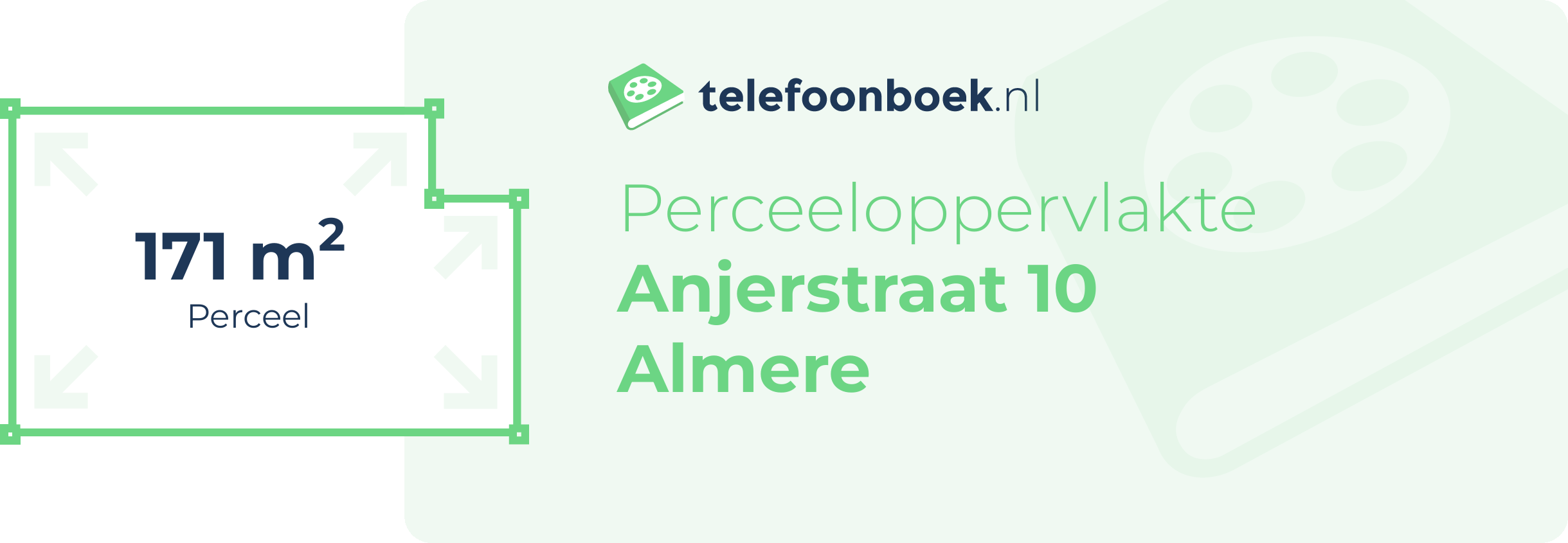 Perceeloppervlakte Anjerstraat 10 Almere