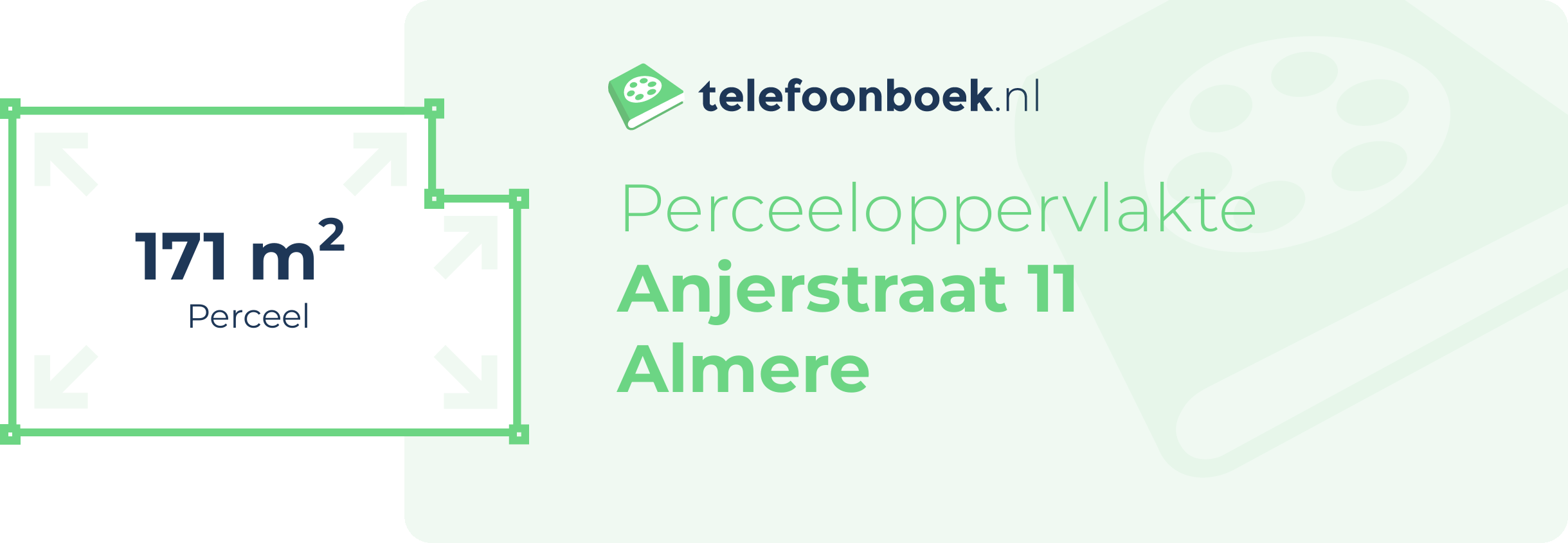 Perceeloppervlakte Anjerstraat 11 Almere