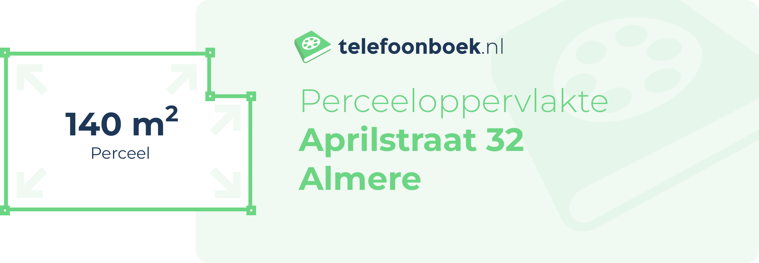 Perceeloppervlakte Aprilstraat 32 Almere