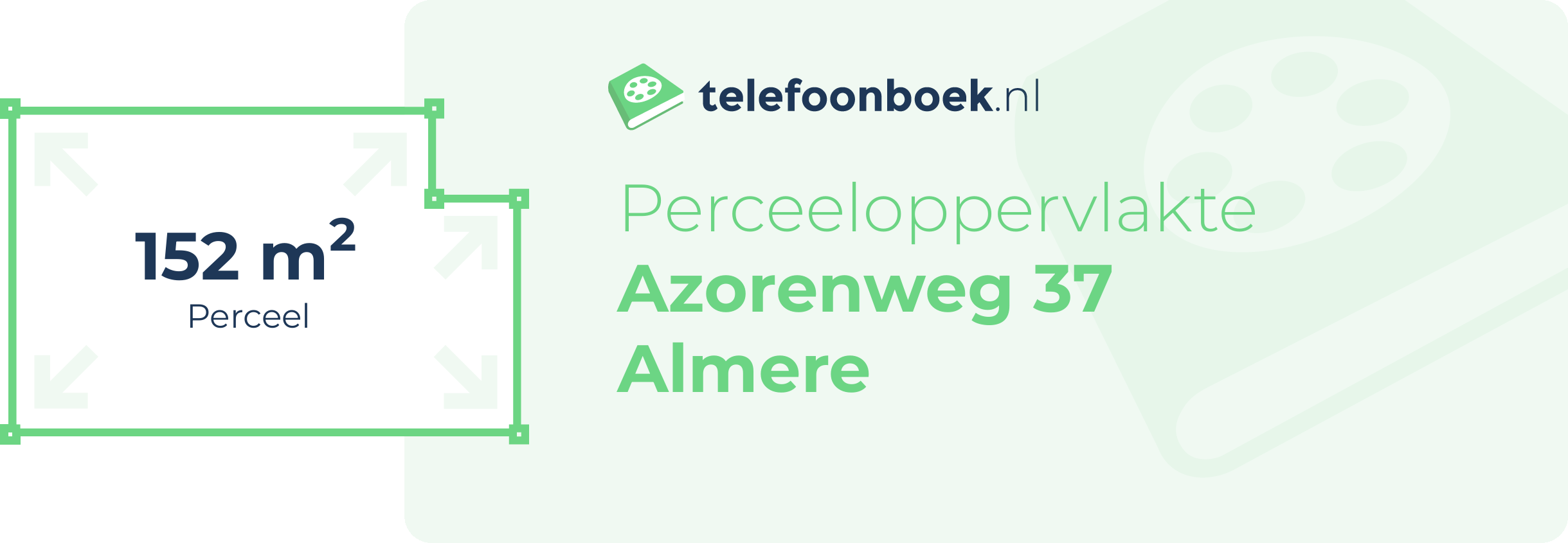 Perceeloppervlakte Azorenweg 37 Almere