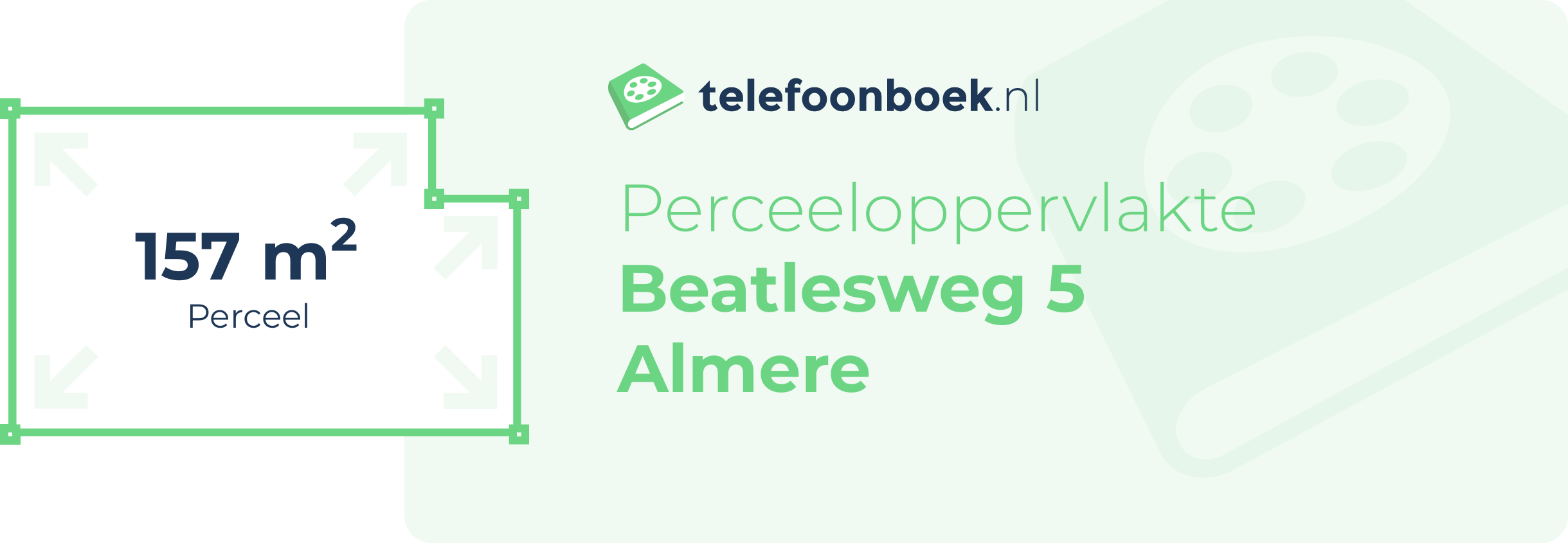 Perceeloppervlakte Beatlesweg 5 Almere