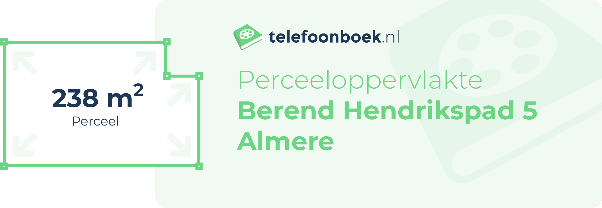 Perceeloppervlakte Berend Hendrikspad 5 Almere