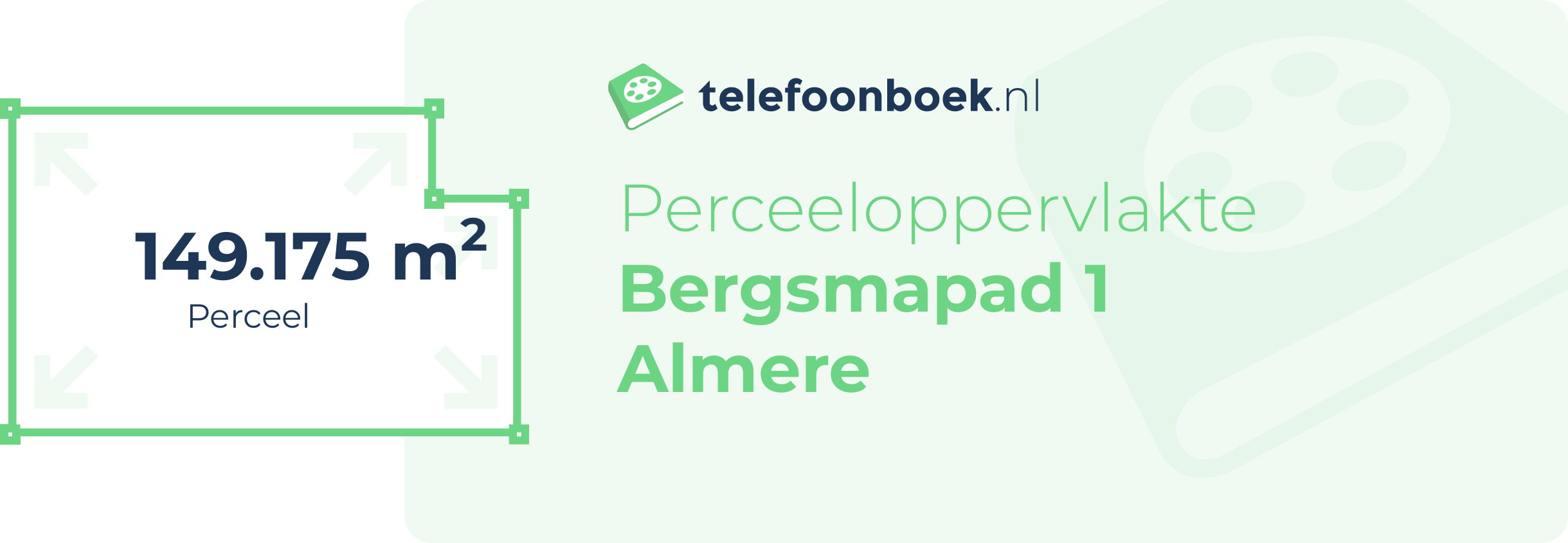 Perceeloppervlakte Bergsmapad 1 Almere