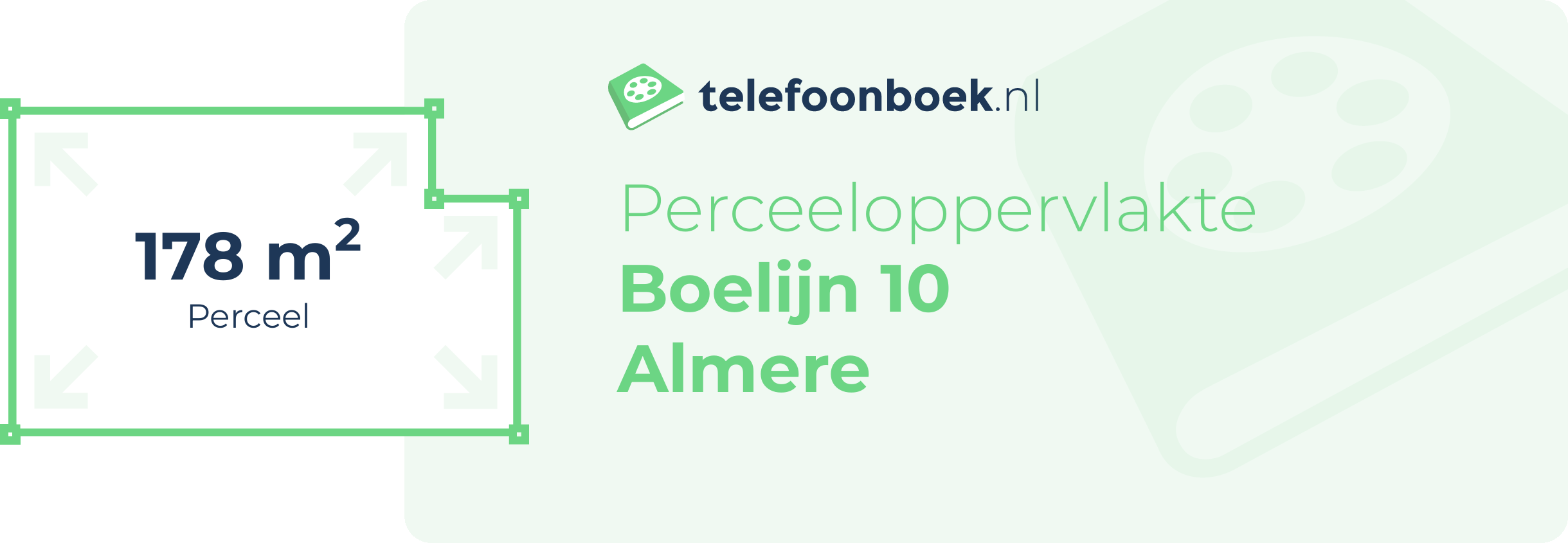 Perceeloppervlakte Boelijn 10 Almere