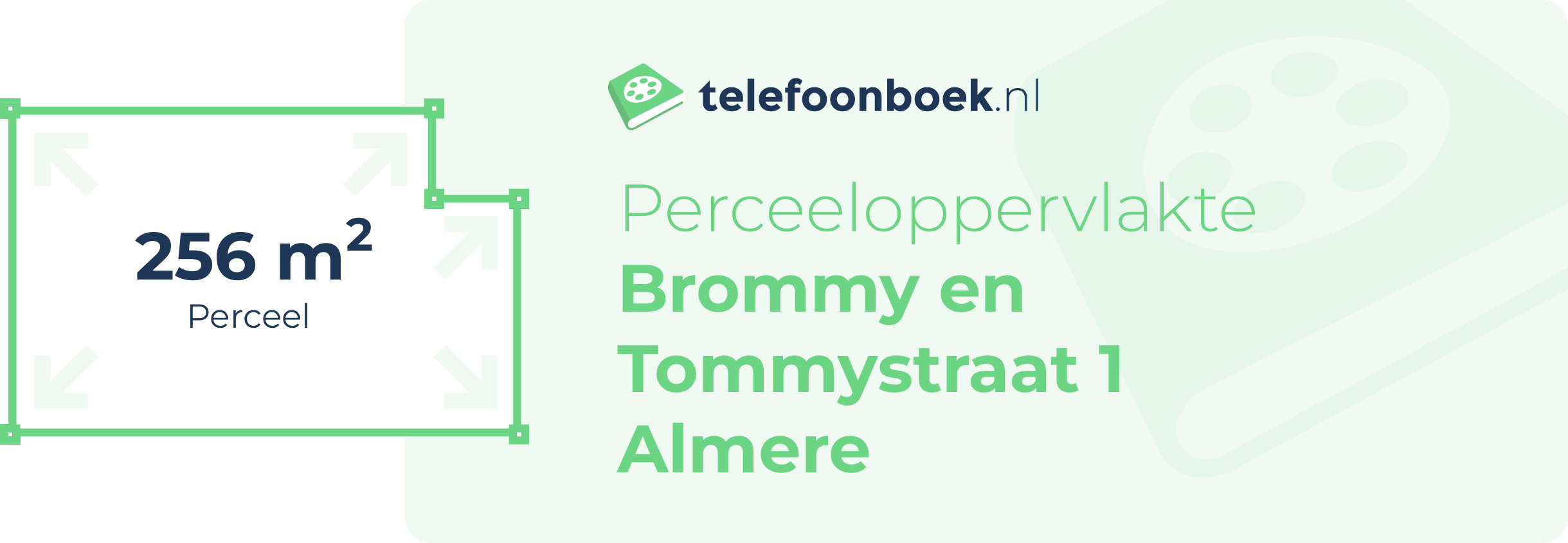 Perceeloppervlakte Brommy En Tommystraat 1 Almere
