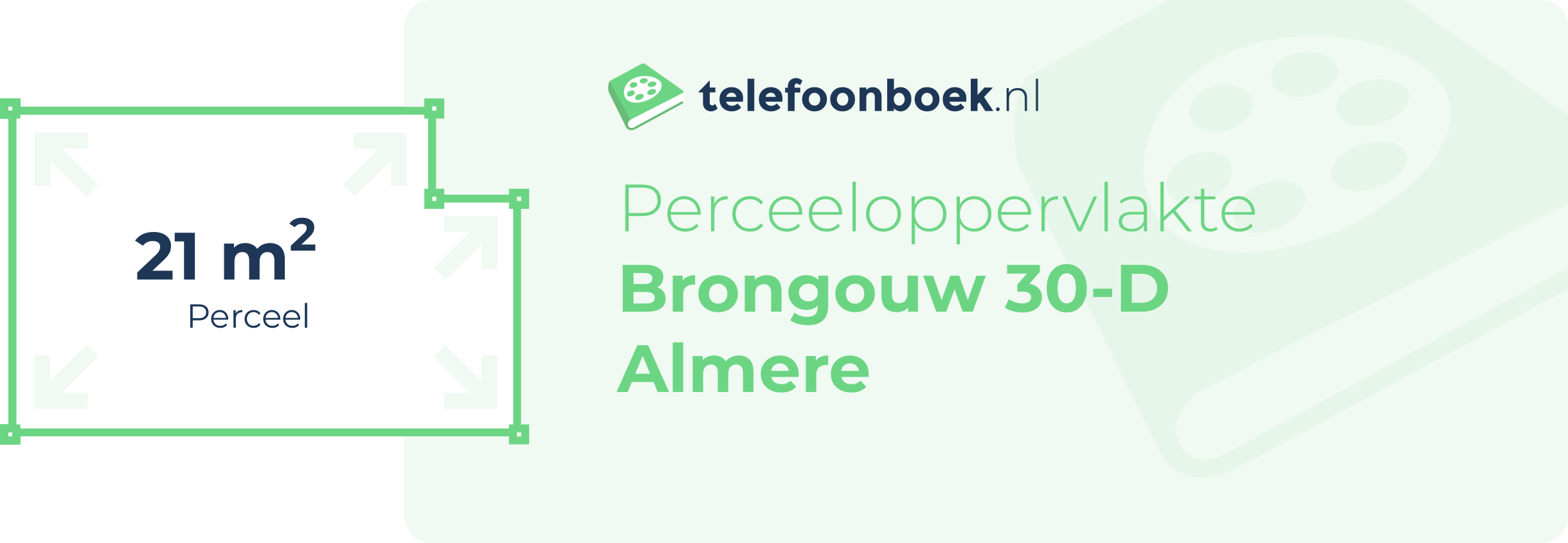 Perceeloppervlakte Brongouw 30-D Almere