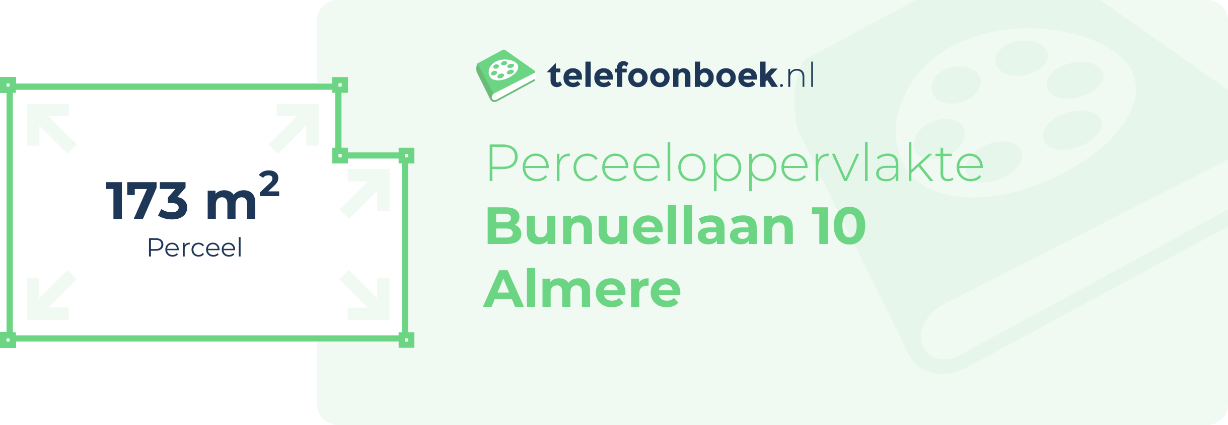 Perceeloppervlakte Bunuellaan 10 Almere