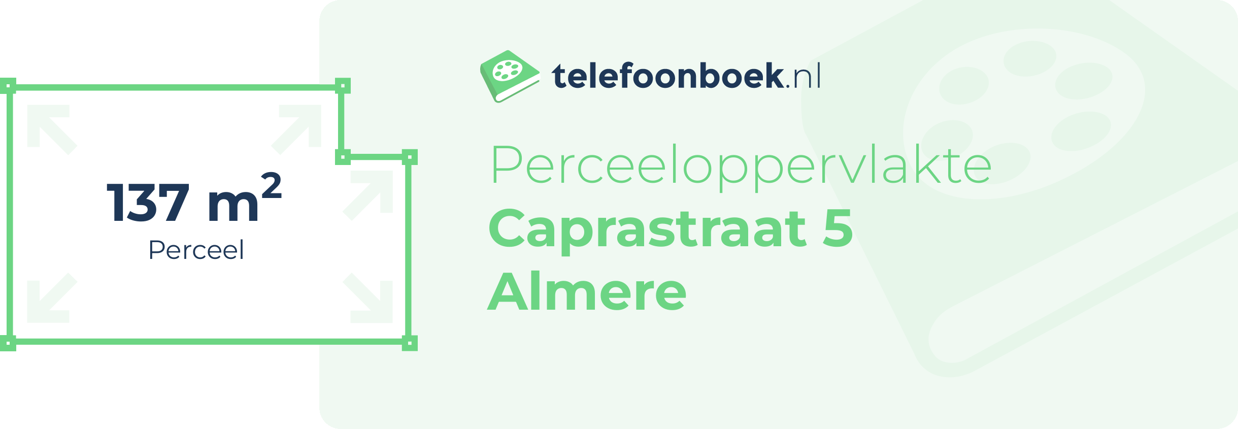 Perceeloppervlakte Caprastraat 5 Almere