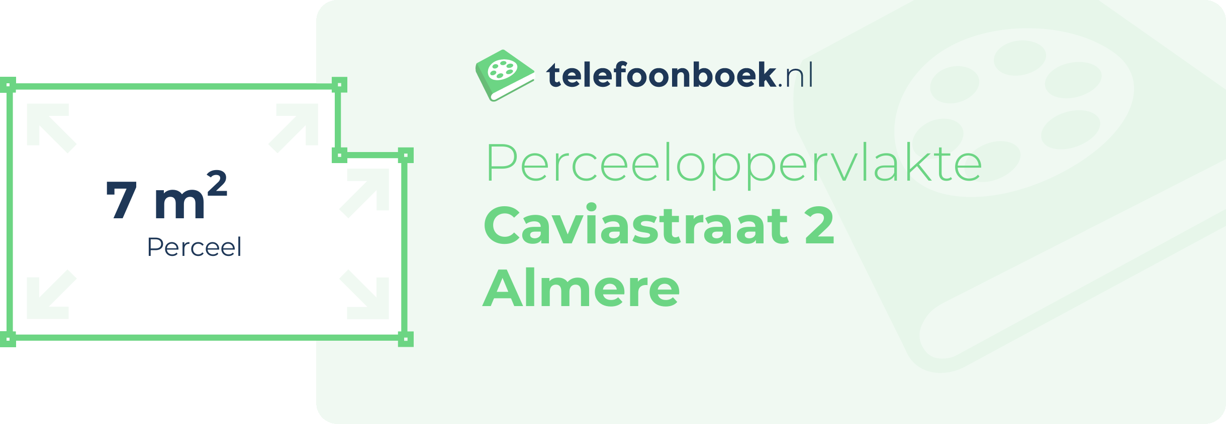 Perceeloppervlakte Caviastraat 2 Almere