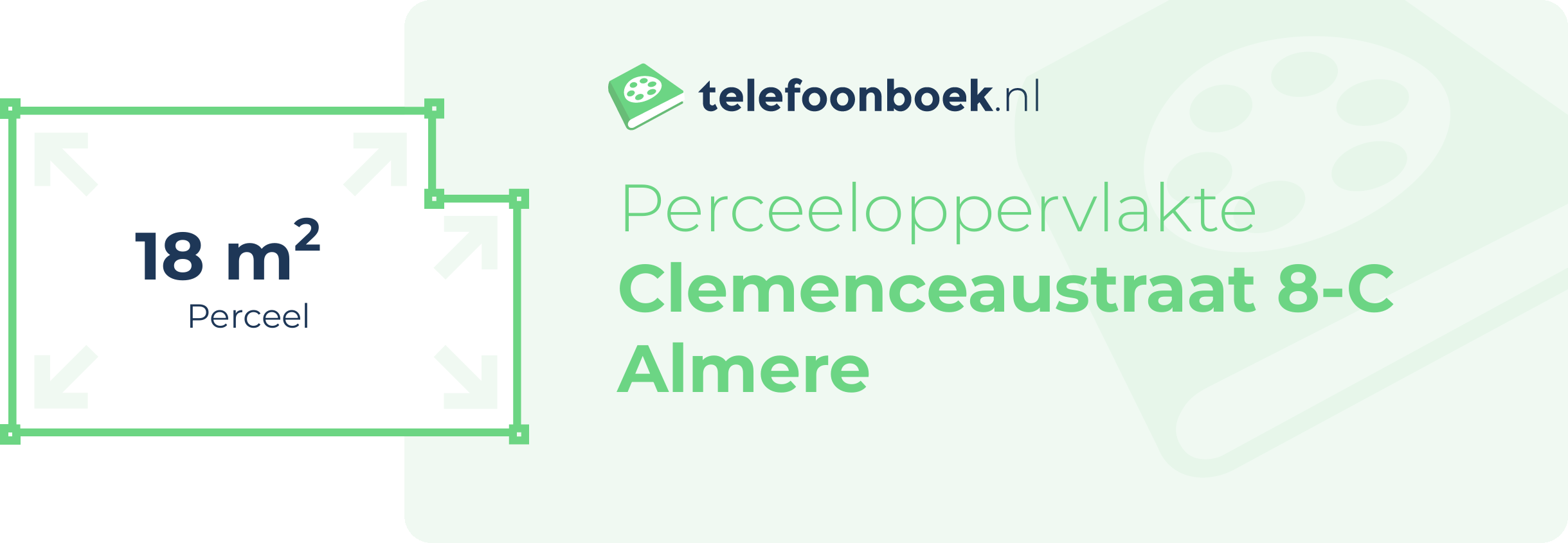 Perceeloppervlakte Clemenceaustraat 8-C Almere
