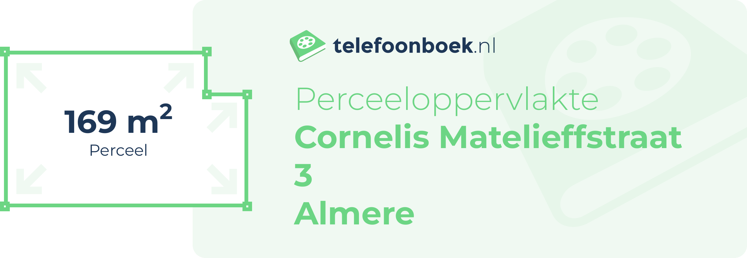 Perceeloppervlakte Cornelis Matelieffstraat 3 Almere