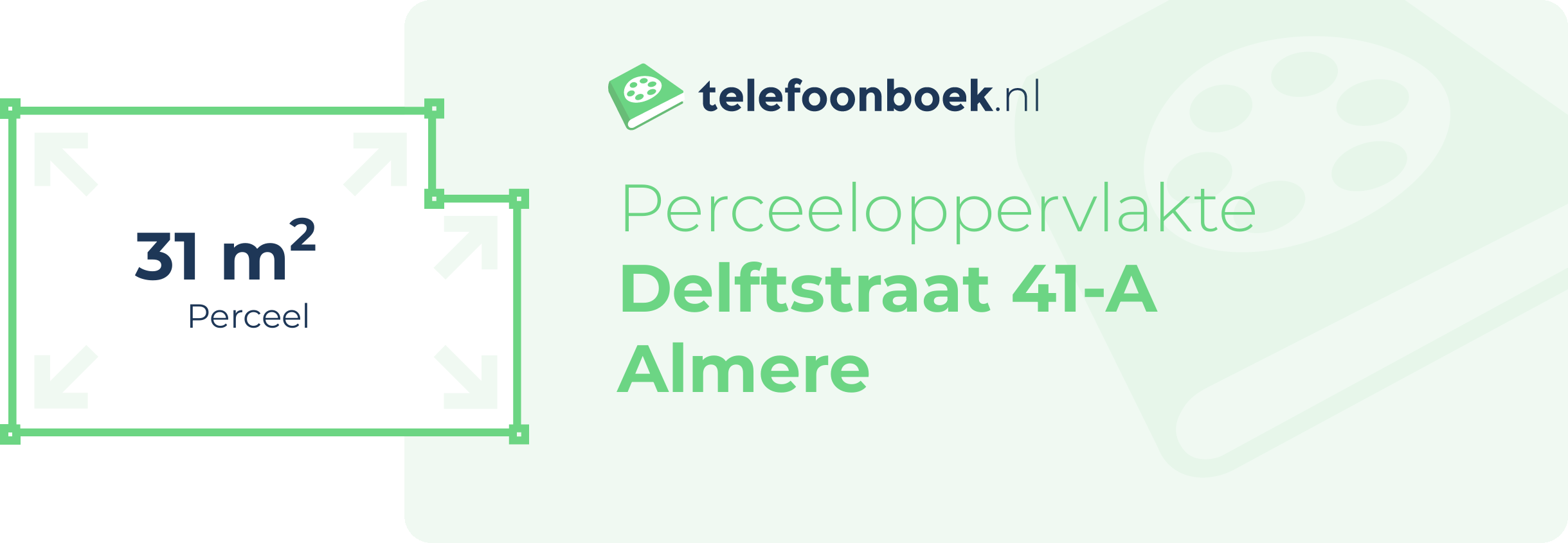 Perceeloppervlakte Delftstraat 41-A Almere