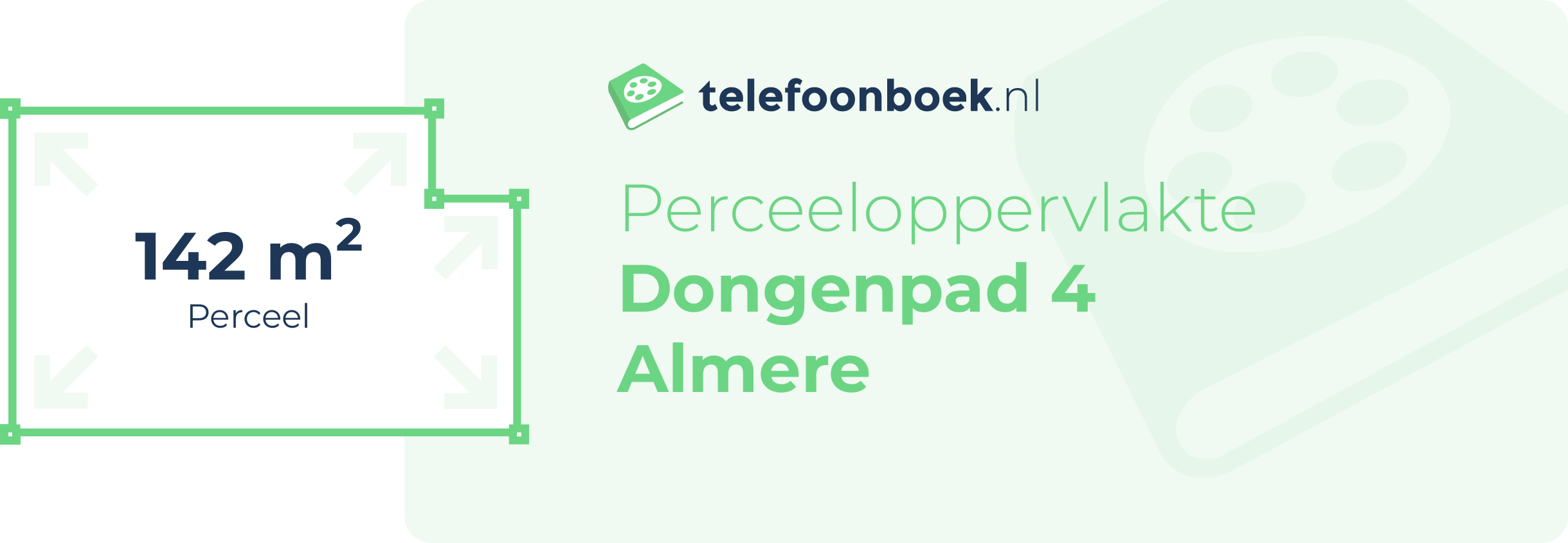 Perceeloppervlakte Dongenpad 4 Almere