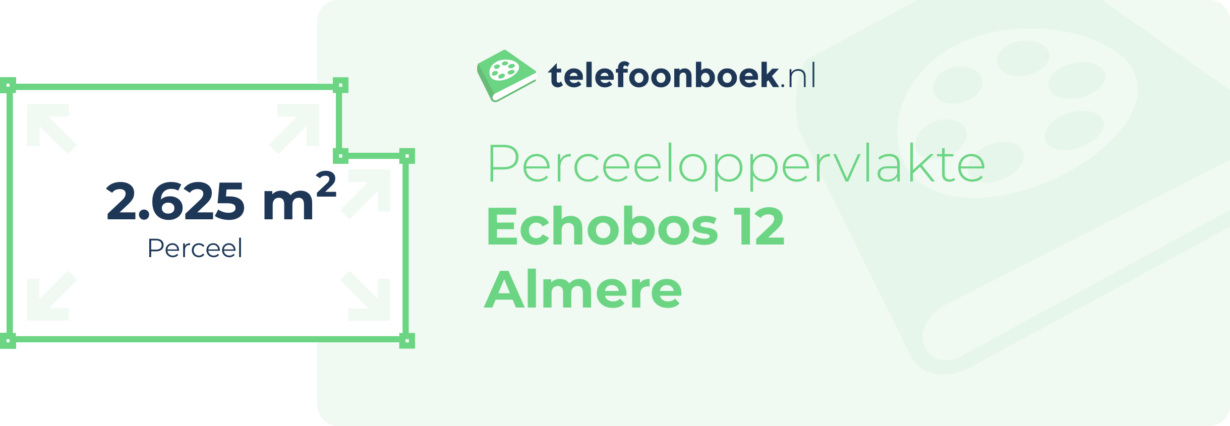 Perceeloppervlakte Echobos 12 Almere