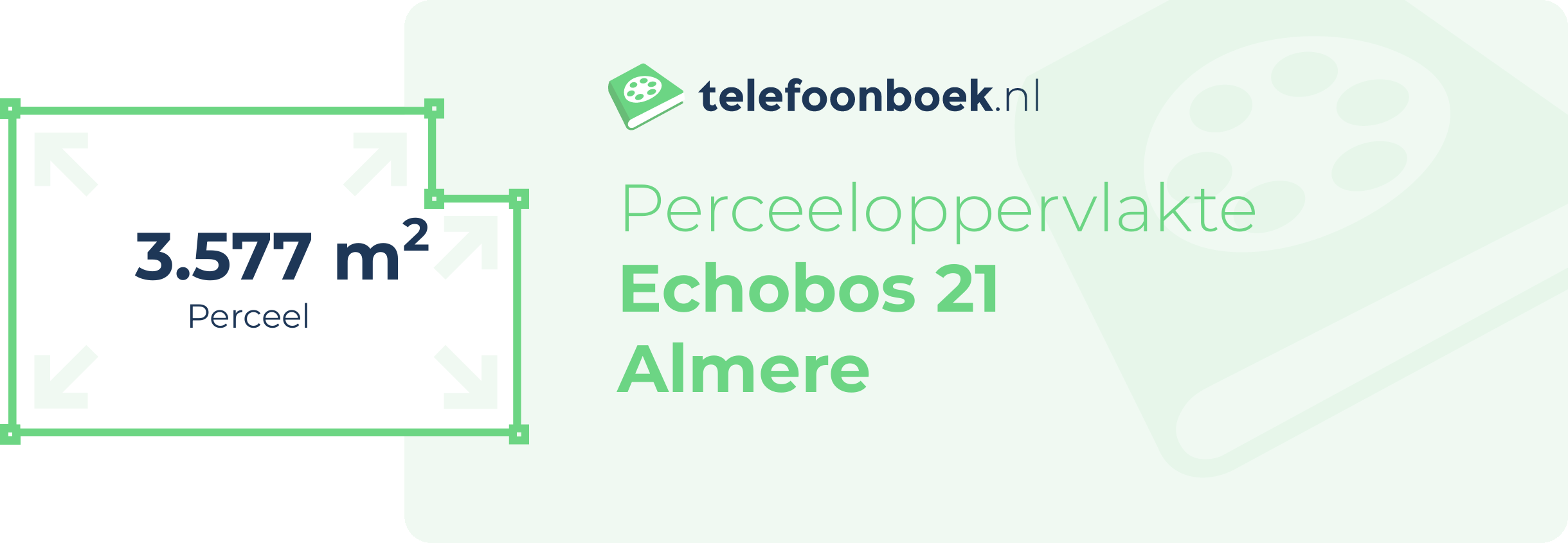 Perceeloppervlakte Echobos 21 Almere