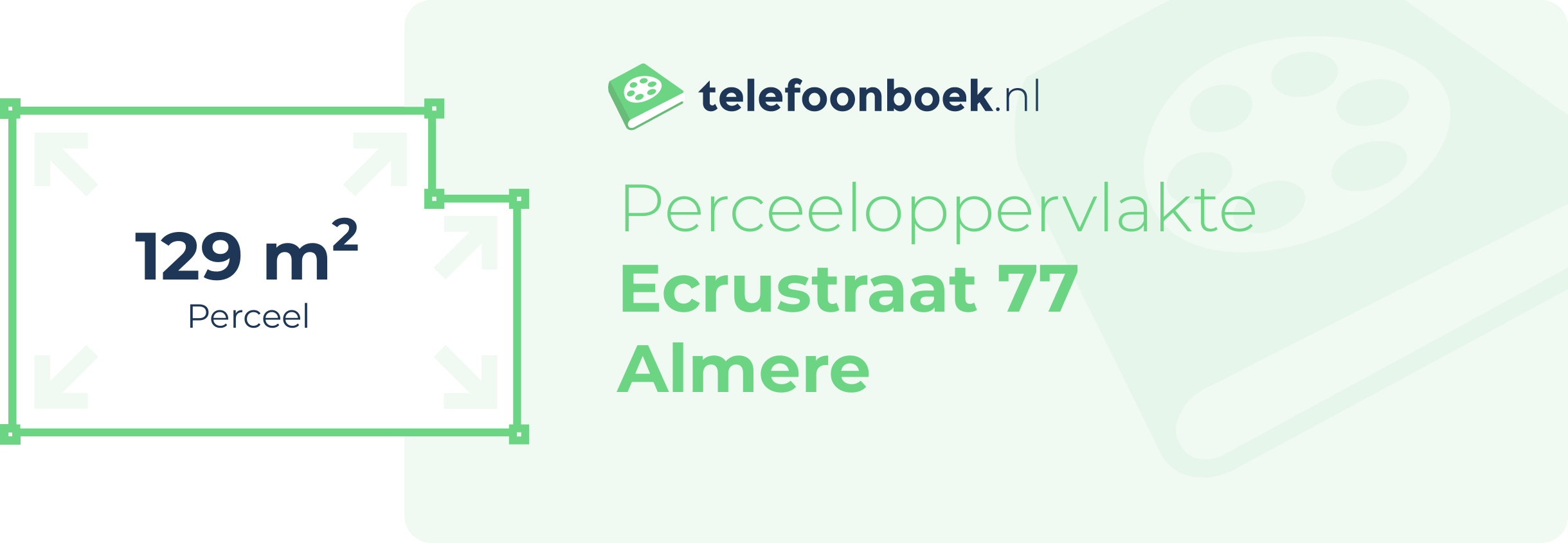 Perceeloppervlakte Ecrustraat 77 Almere