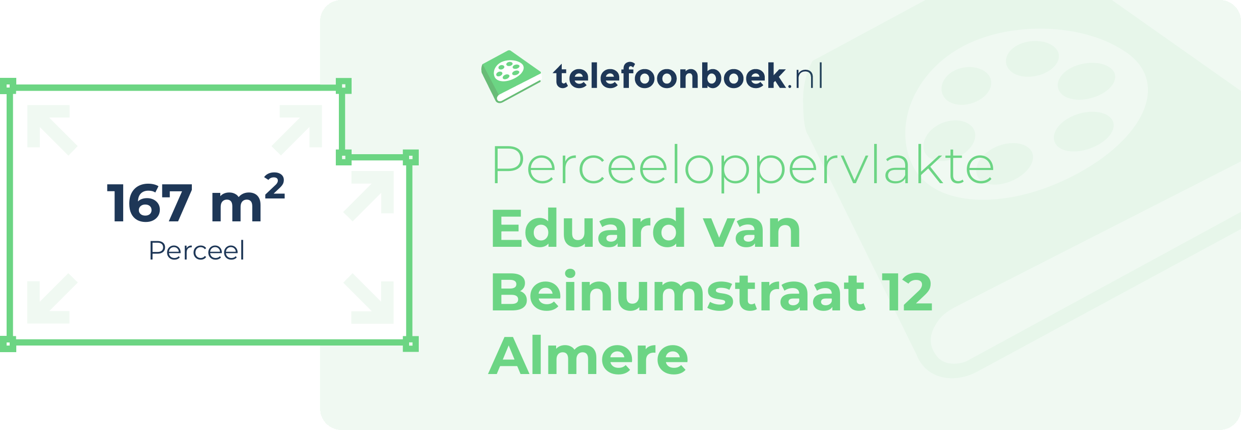 Perceeloppervlakte Eduard Van Beinumstraat 12 Almere