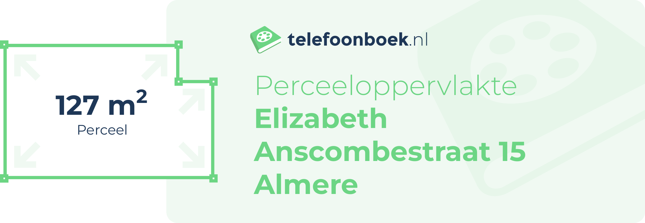 Perceeloppervlakte Elizabeth Anscombestraat 15 Almere