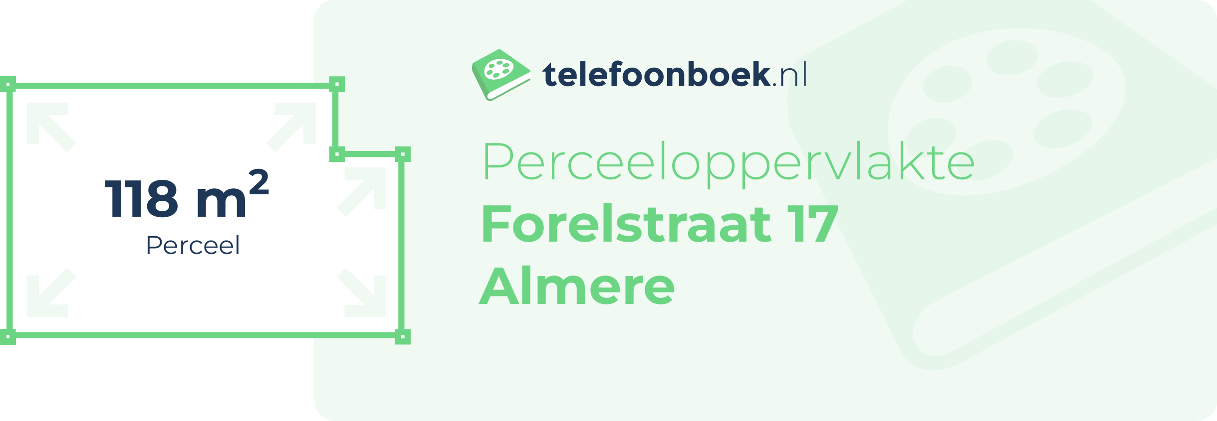 Perceeloppervlakte Forelstraat 17 Almere