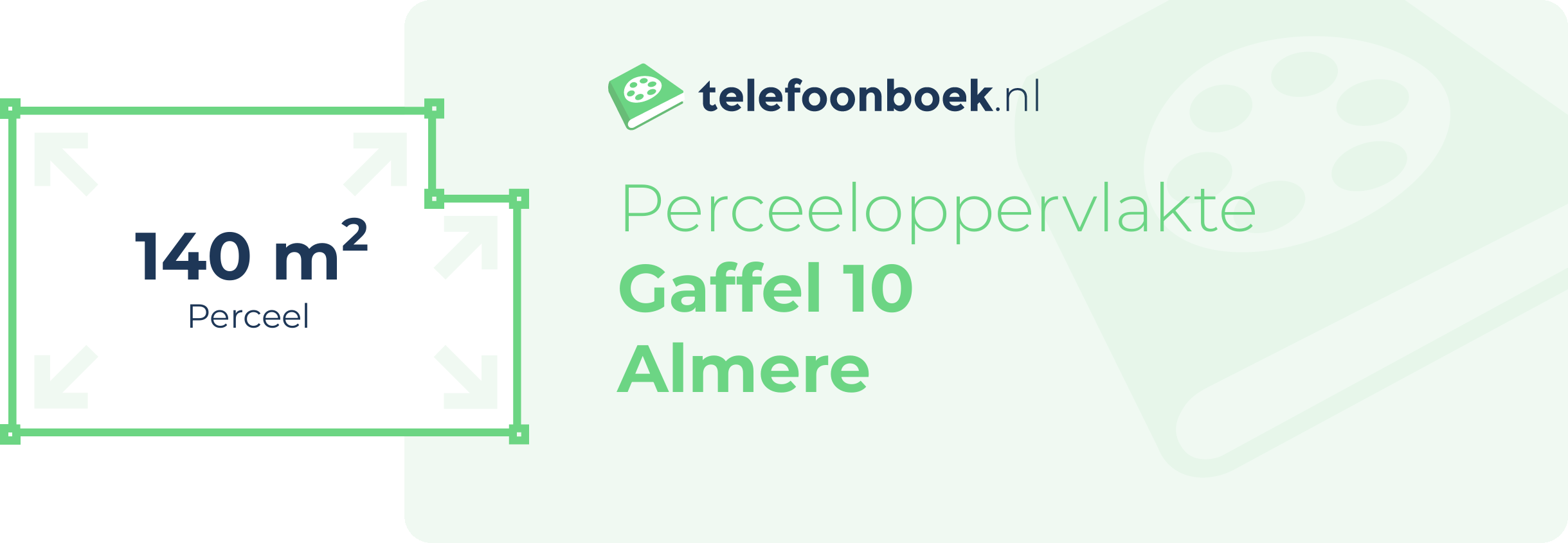 Perceeloppervlakte Gaffel 10 Almere