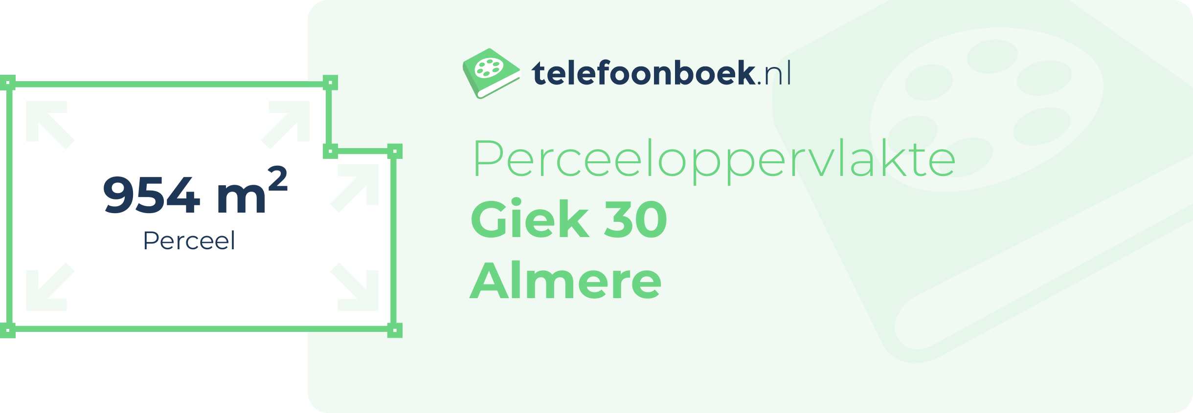 Perceeloppervlakte Giek 30 Almere