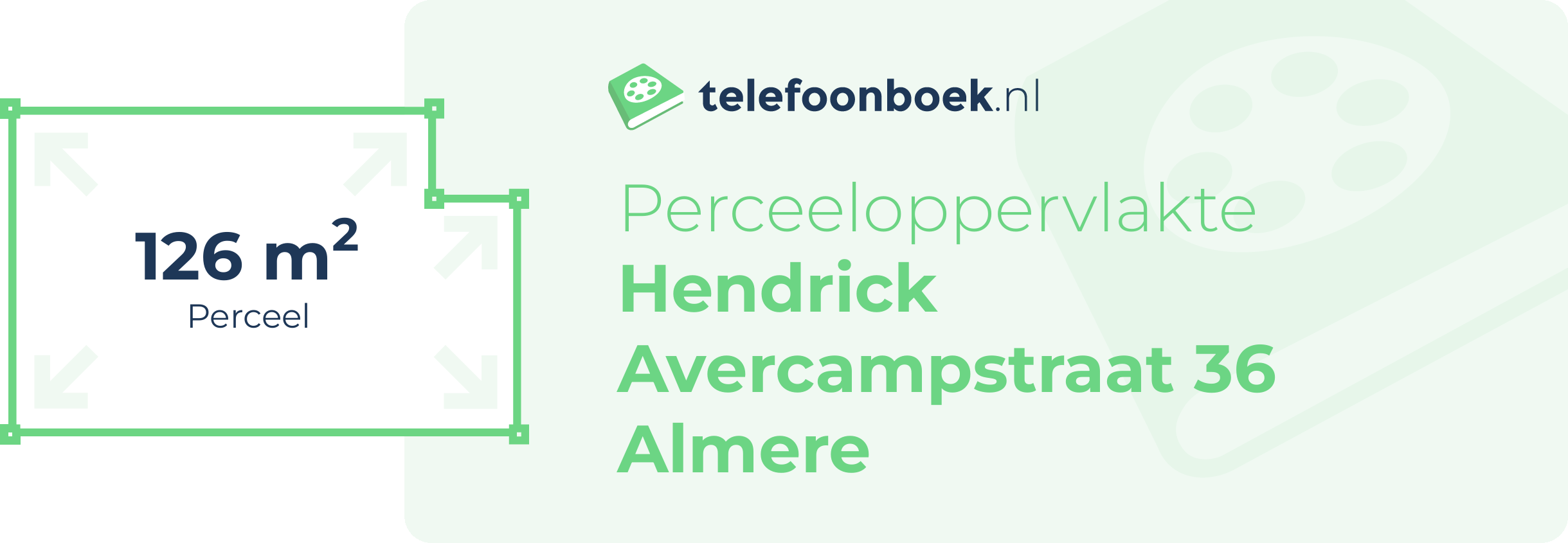 Perceeloppervlakte Hendrick Avercampstraat 36 Almere
