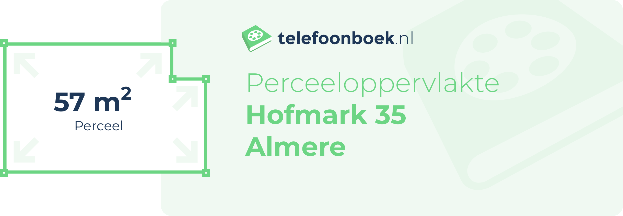 Perceeloppervlakte Hofmark 35 Almere
