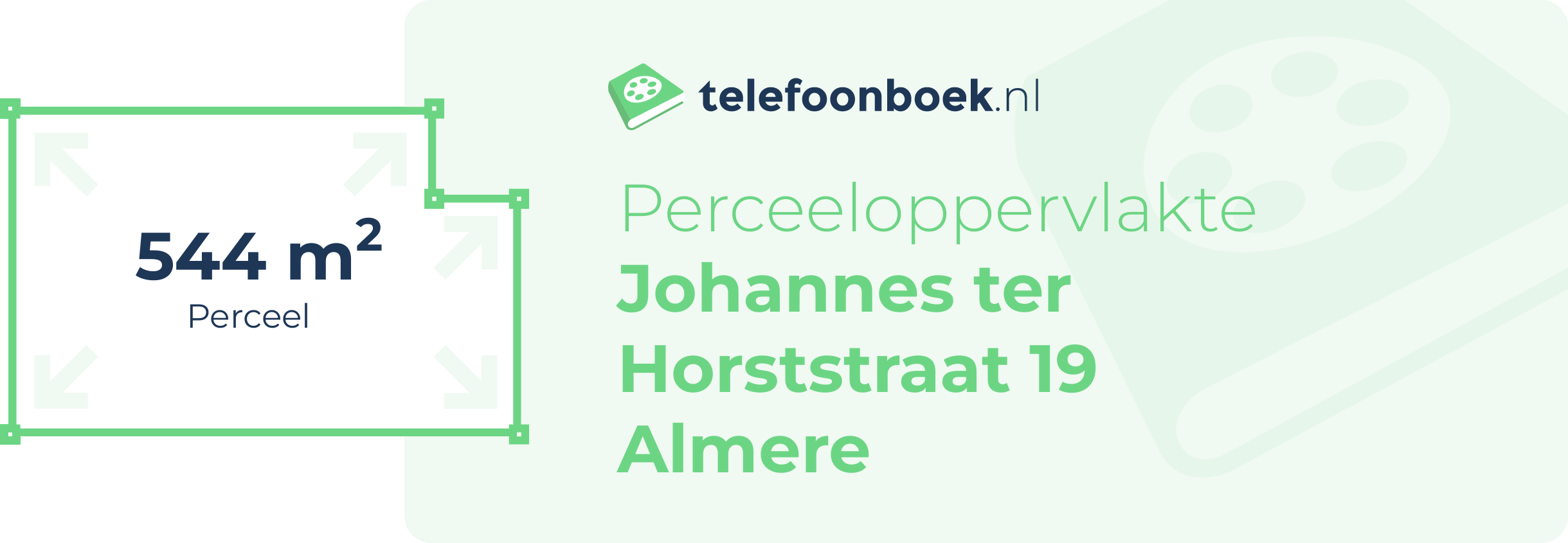 Perceeloppervlakte Johannes Ter Horststraat 19 Almere