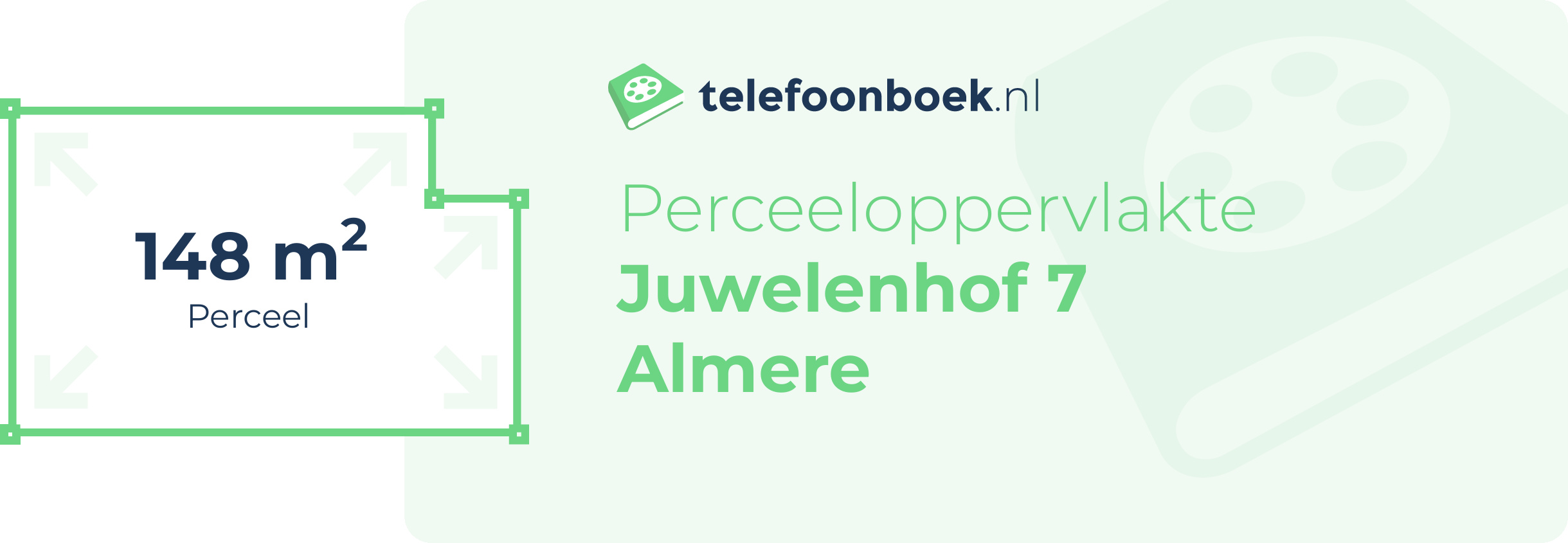 Perceeloppervlakte Juwelenhof 7 Almere