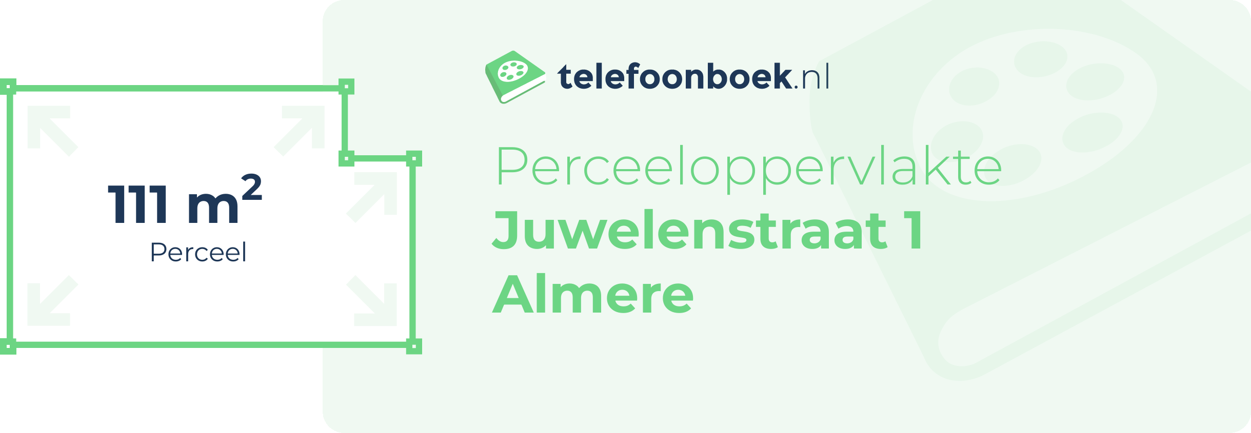 Perceeloppervlakte Juwelenstraat 1 Almere