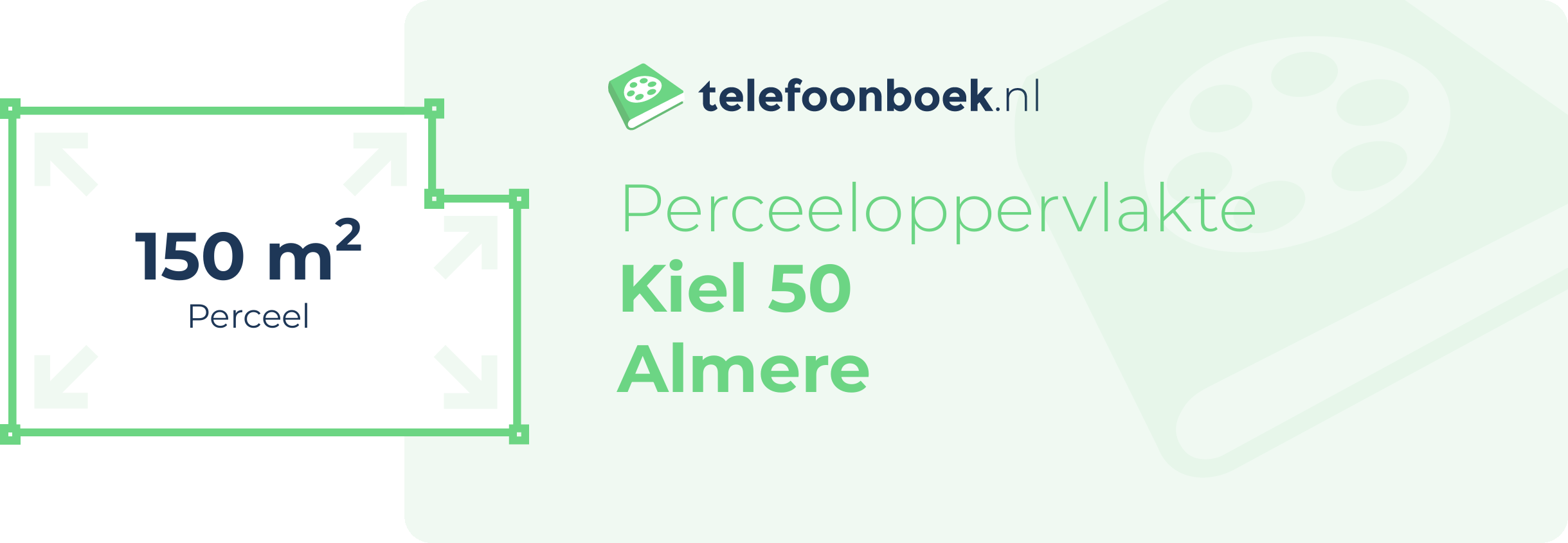 Perceeloppervlakte Kiel 50 Almere