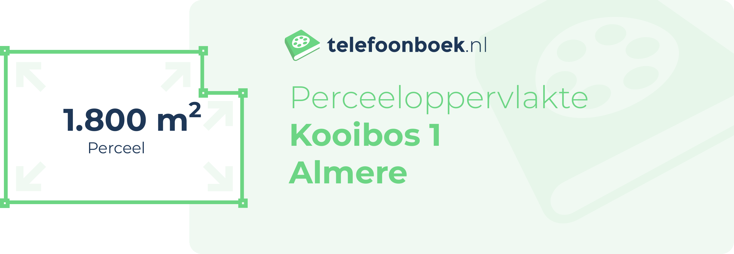 Perceeloppervlakte Kooibos 1 Almere