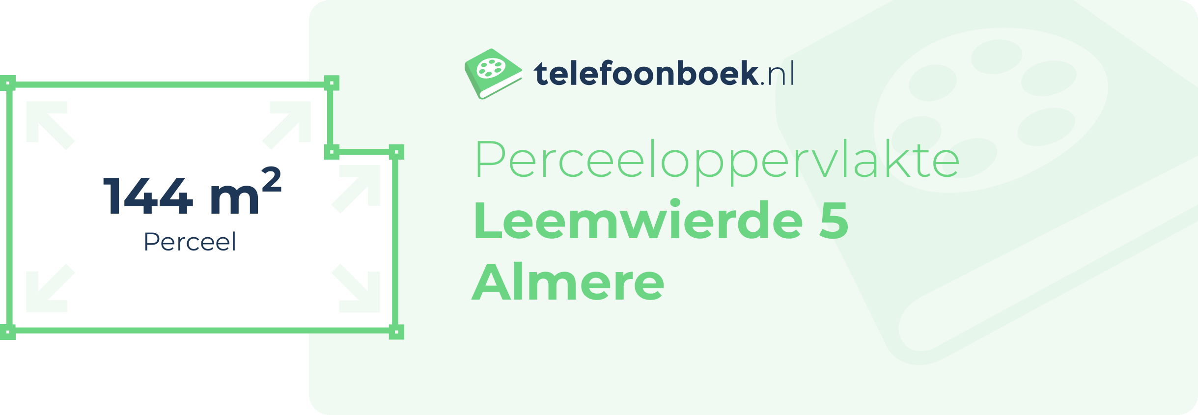 Perceeloppervlakte Leemwierde 5 Almere