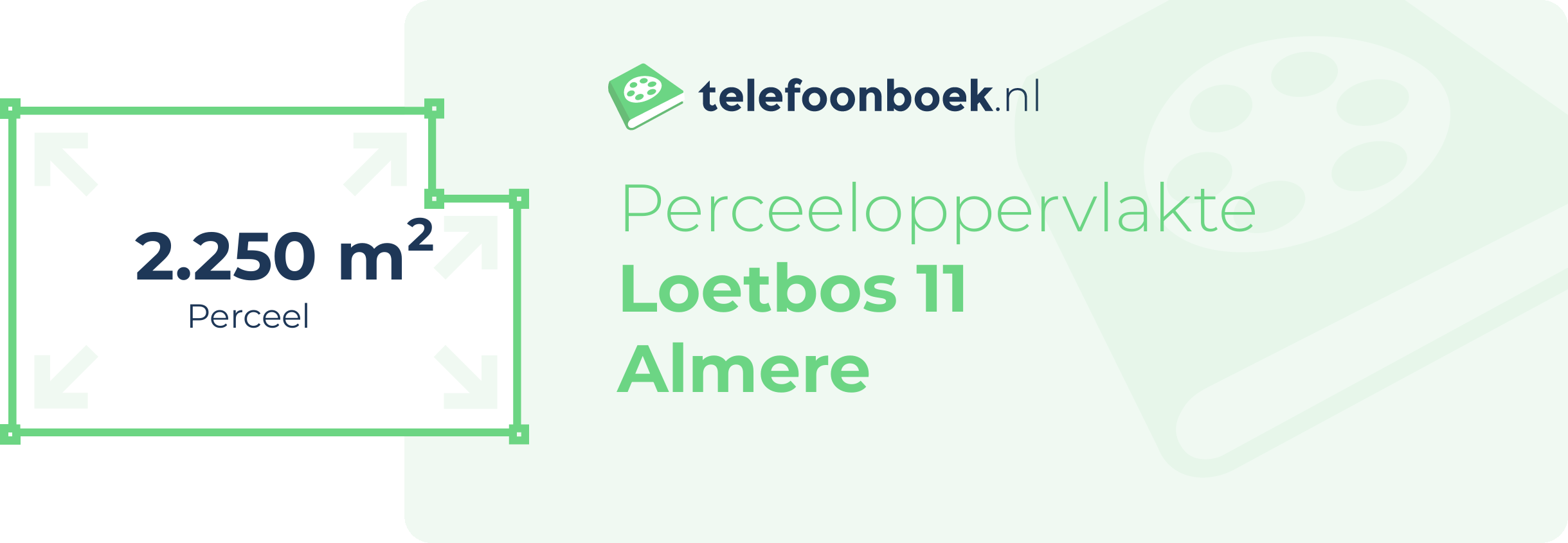 Perceeloppervlakte Loetbos 11 Almere