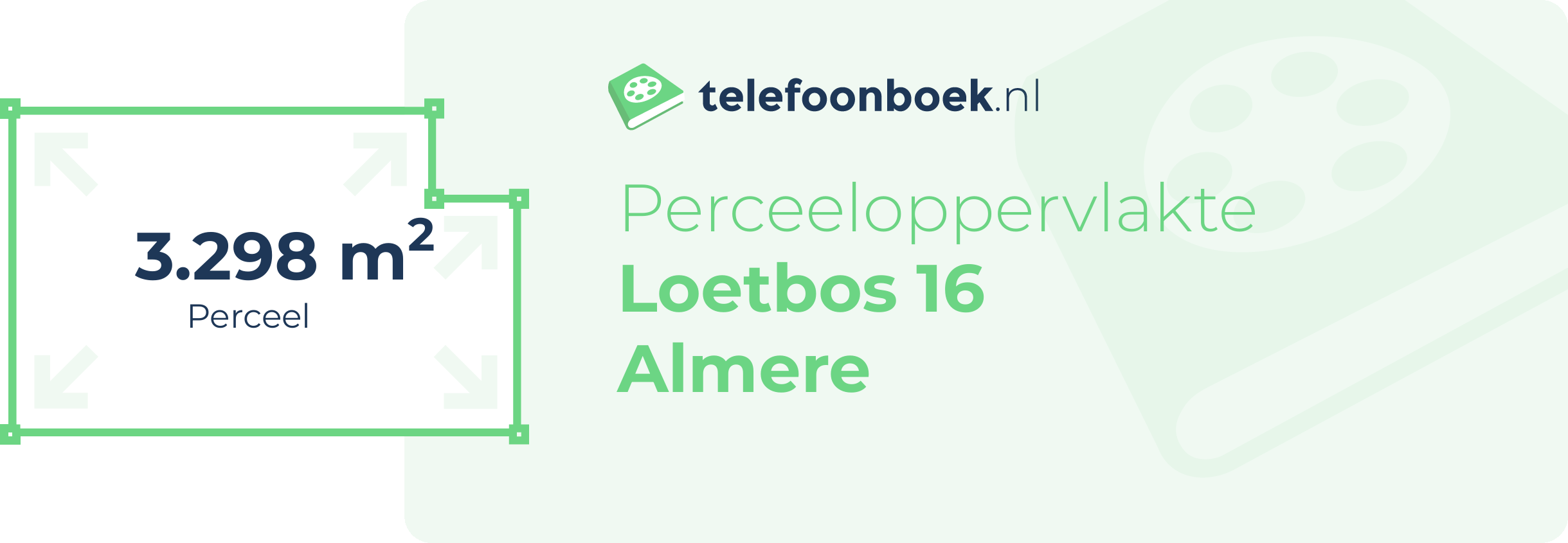 Perceeloppervlakte Loetbos 16 Almere
